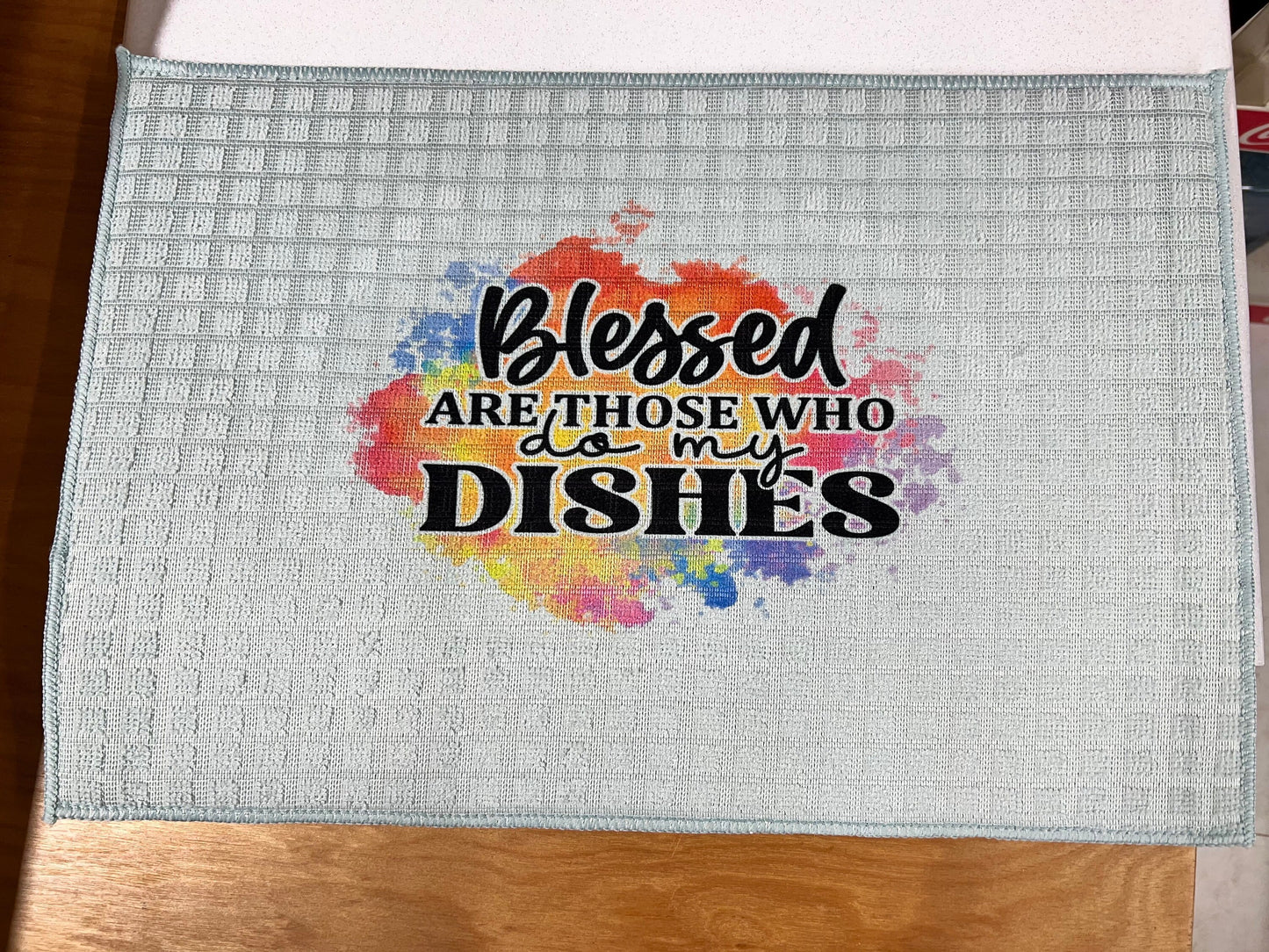 Bertie blessed dish drying mat