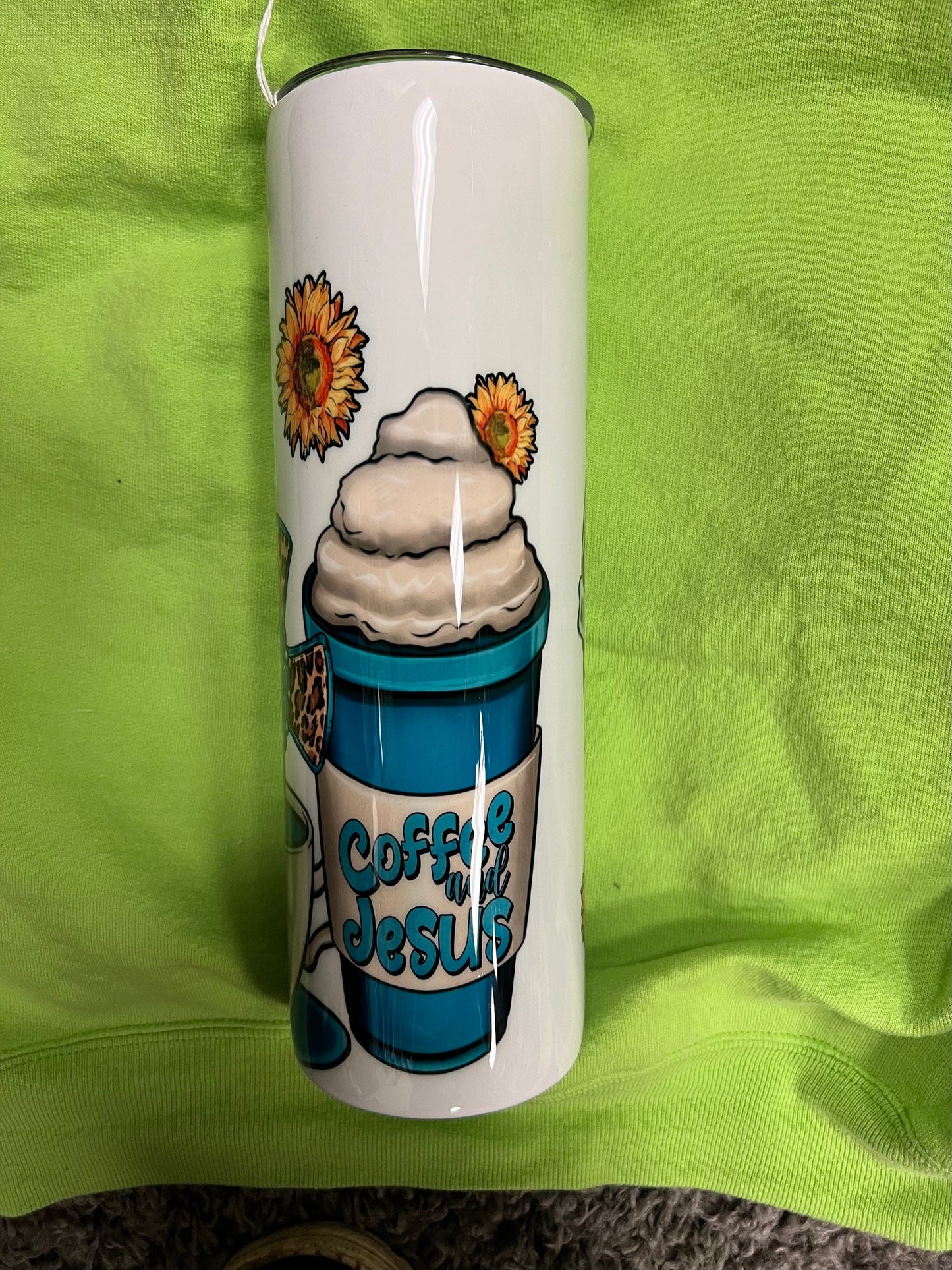 Carl Coffee & Jesus tumbler