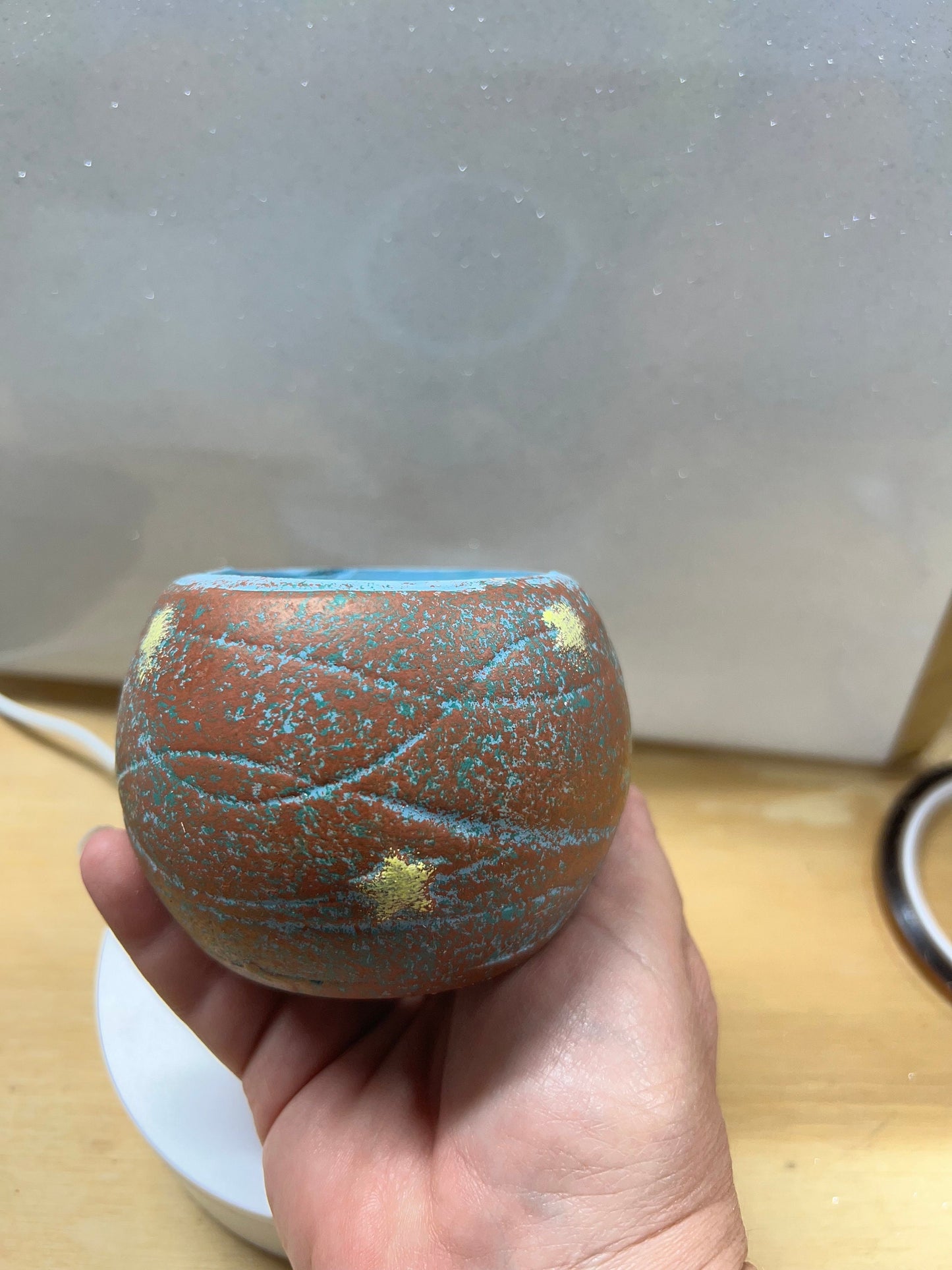 Bobby brown & blue planter