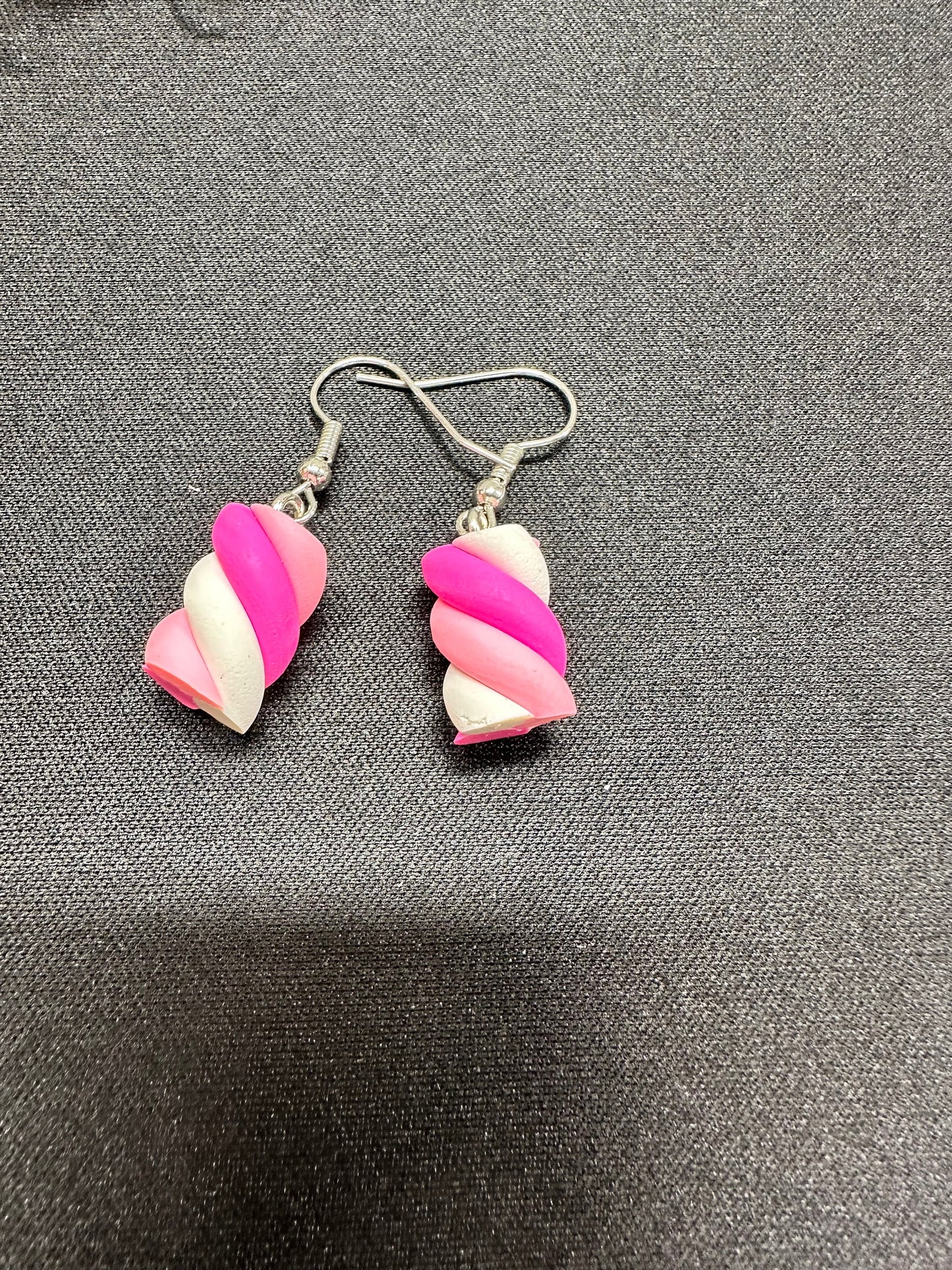 Pink candy earrings
