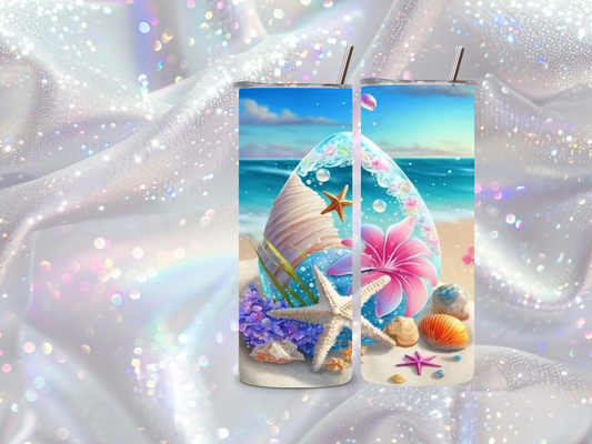 Seashell Dreamscape Tumbler – Beachy Summer hookah/tumbler