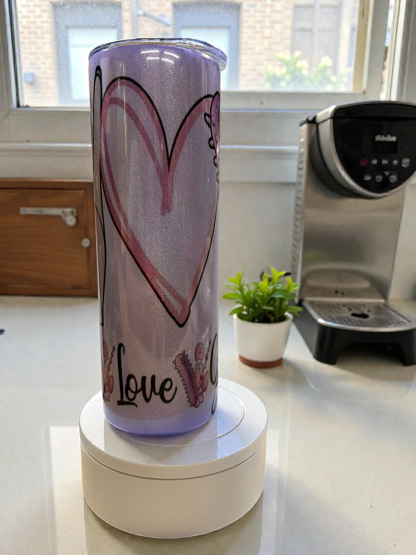 Boho Peace Love Tumbler – 20oz Skinny Stainless Steel
