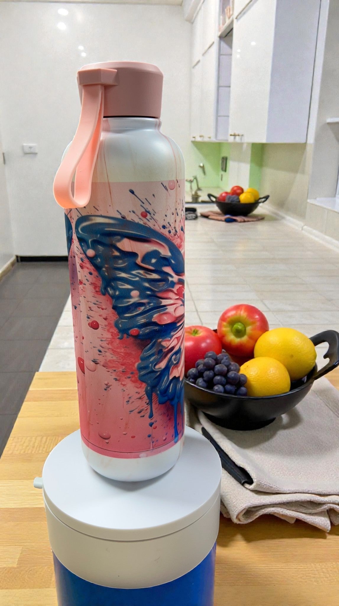 Dripping Paint Butterfly Tumbler – Color Splash water bottle