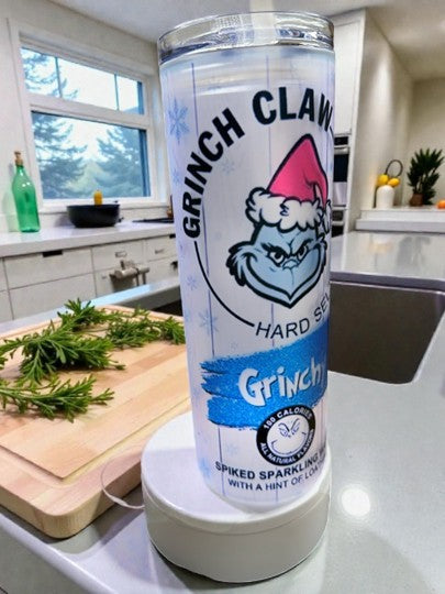 Grumpy Holiday Character Glass Tumbler – 30oz Christmas Funny Cup