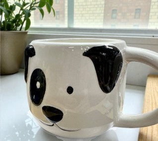Panda Face Dog Mug – Cozy Ceramic Cup for Animal Lovers