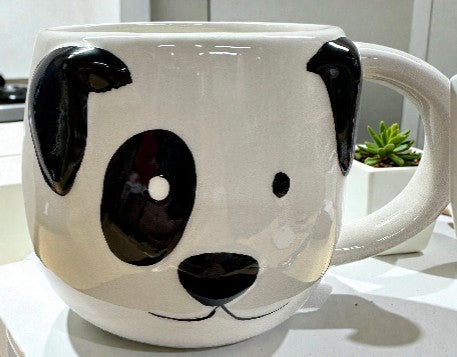 Panda Face Dog Mug – Cozy Ceramic Cup for Animal Lovers