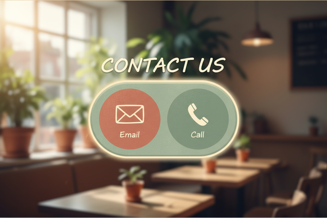 contact button for email or phone