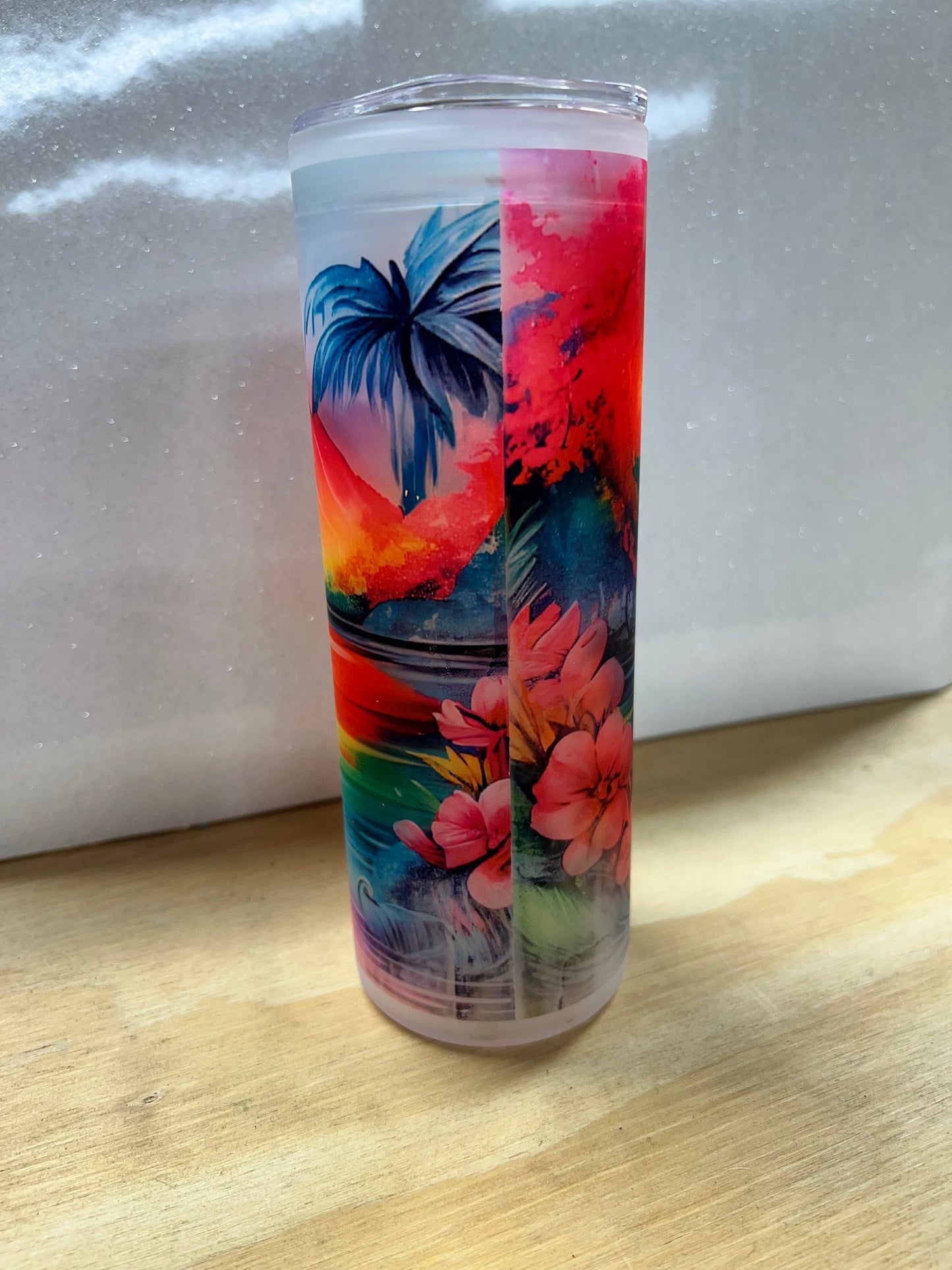Gorgeous flamingo tumbler