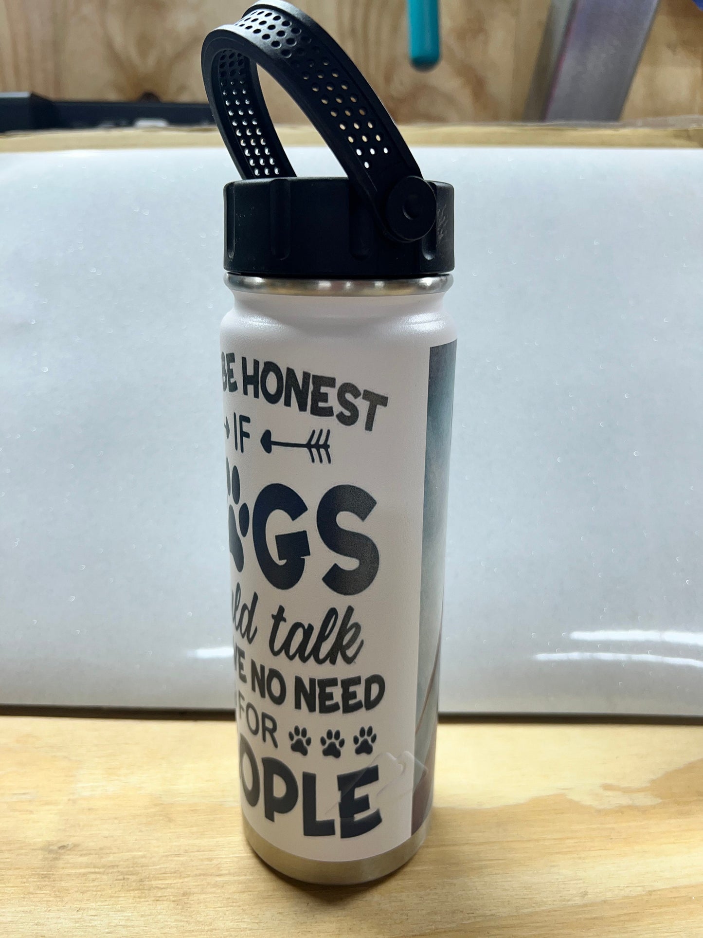 Pit bull flag tumbler
