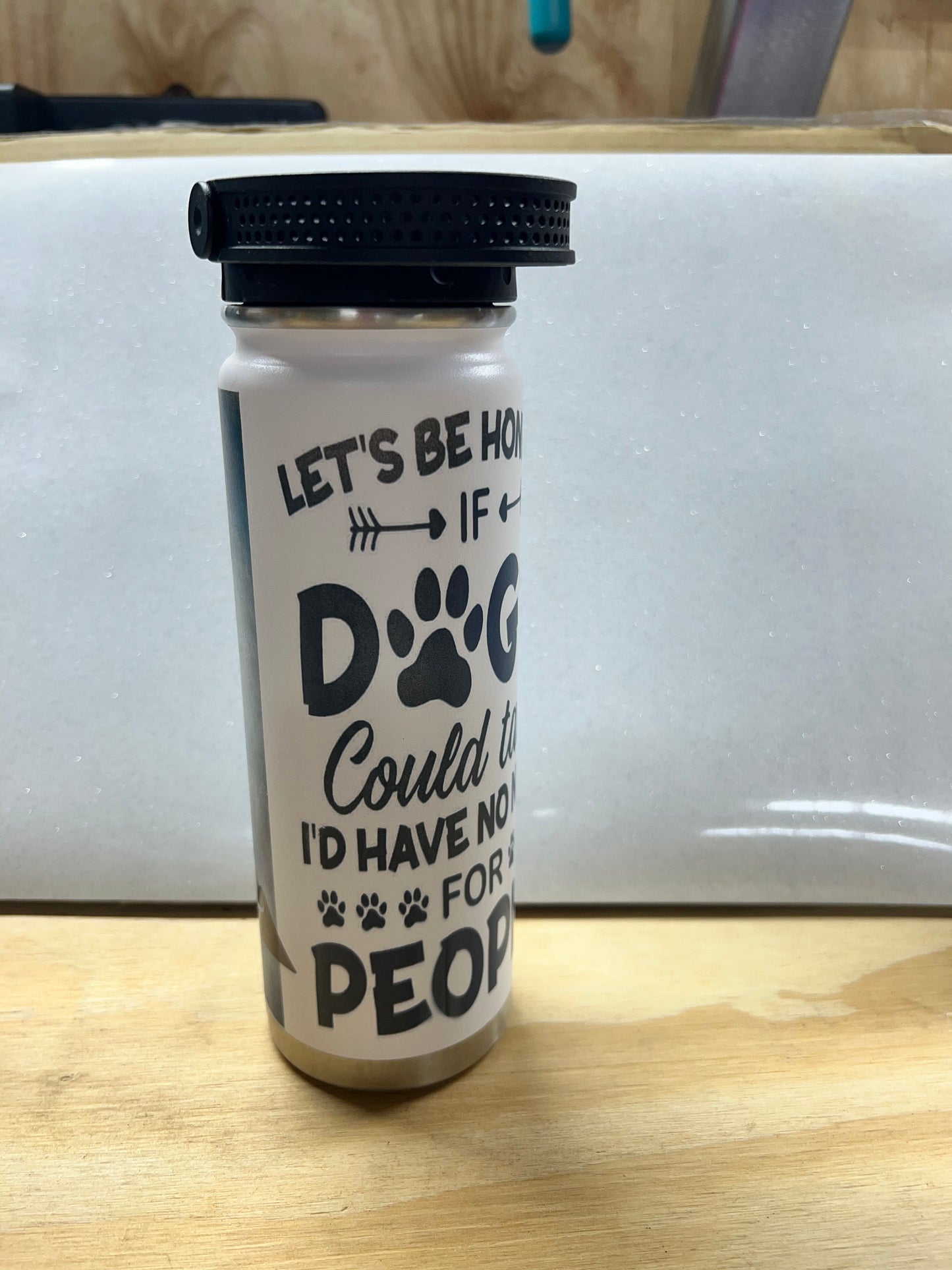 Pit bull flag tumbler