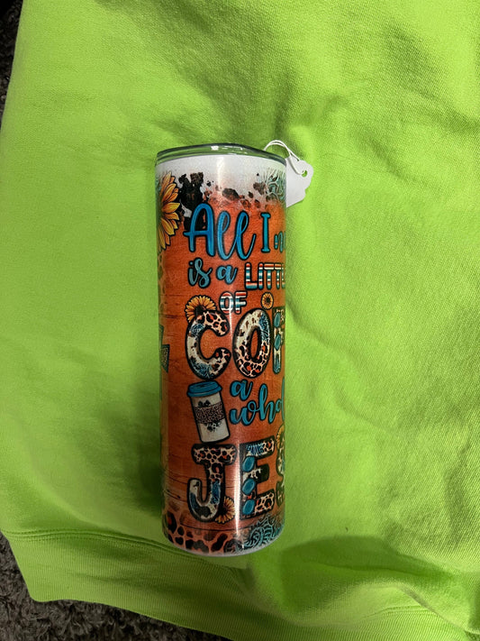Jesus & coffee tumbler