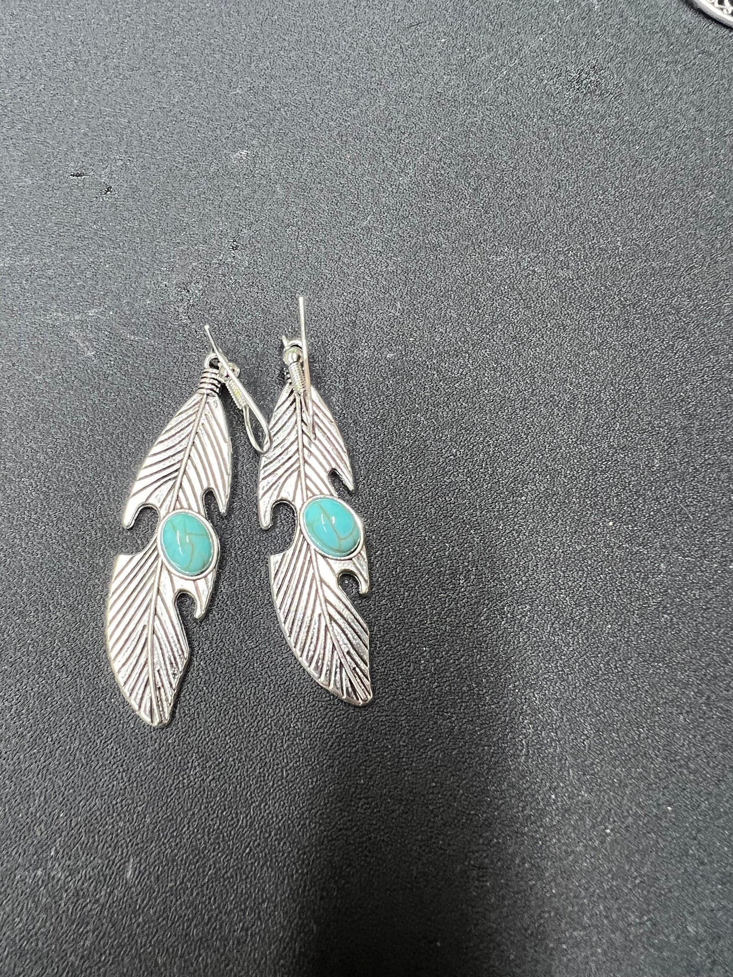 Feather earrings