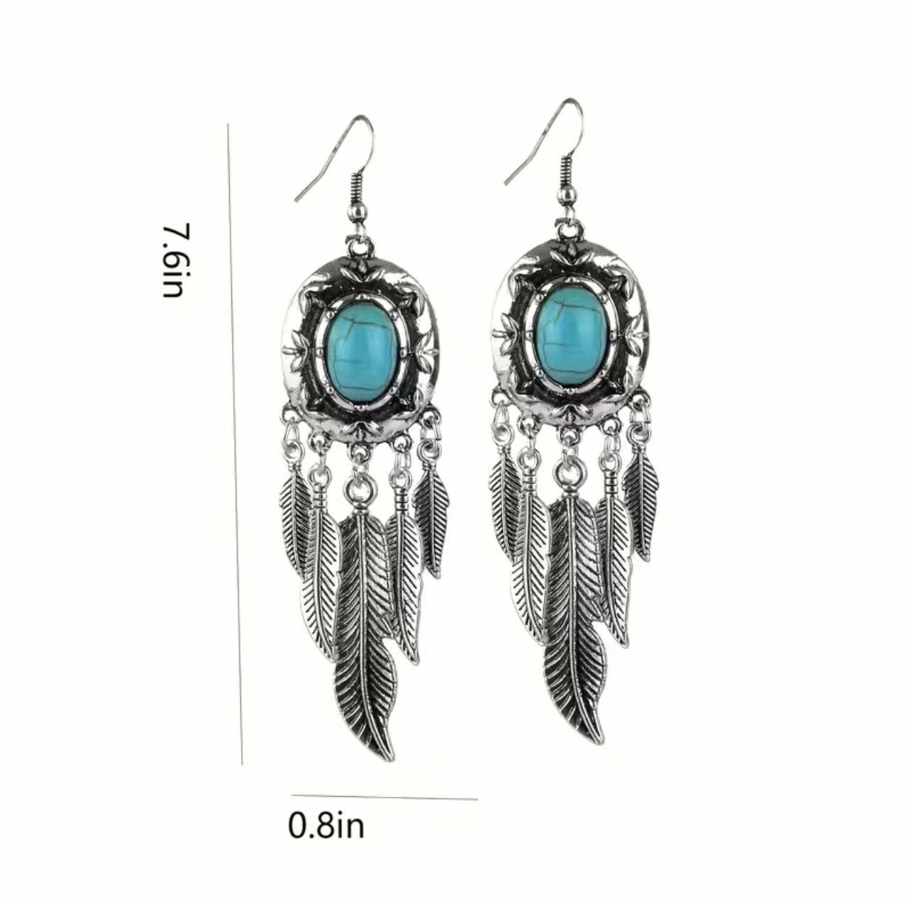 Feather earrings