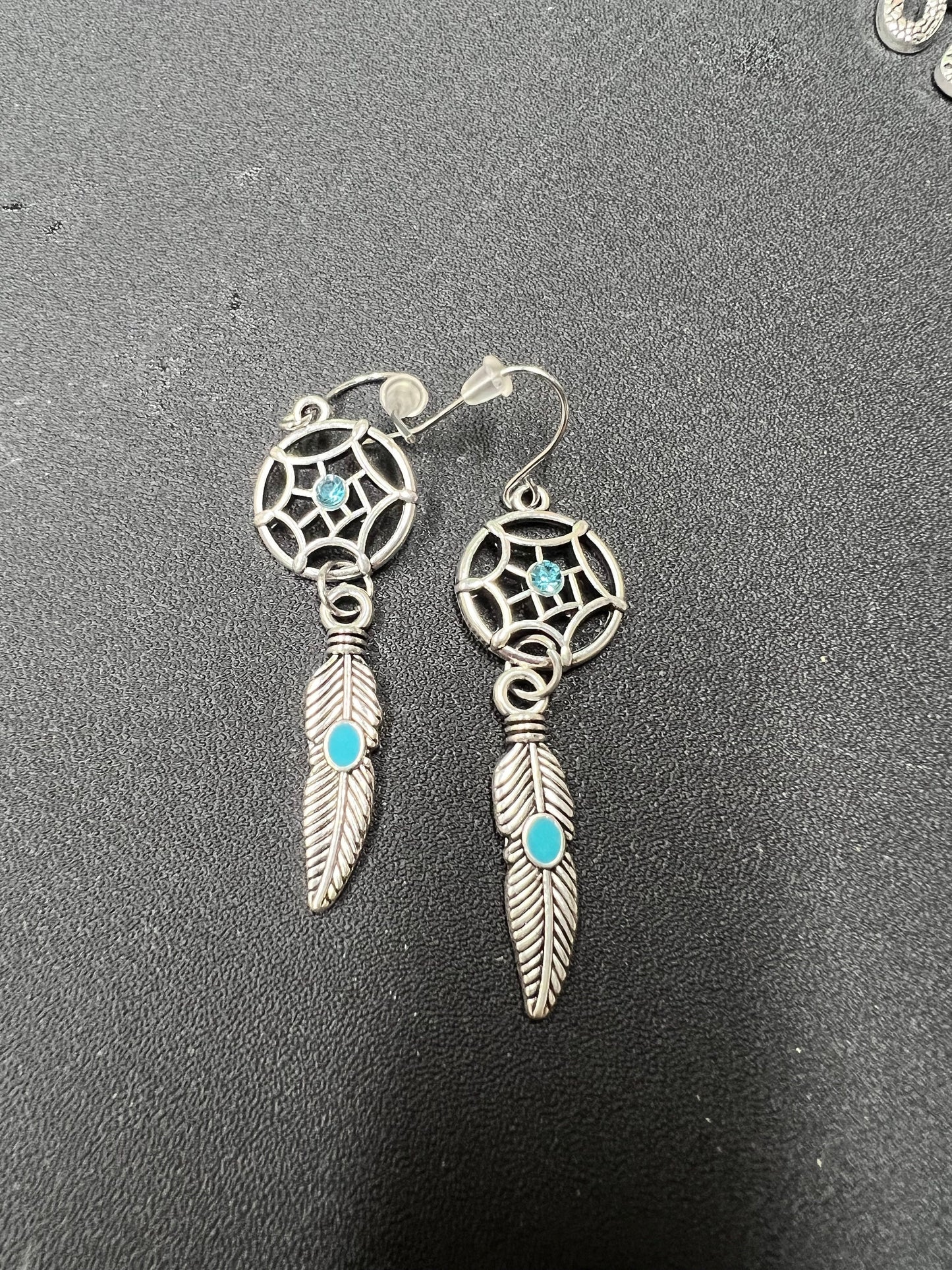 Feather earrings