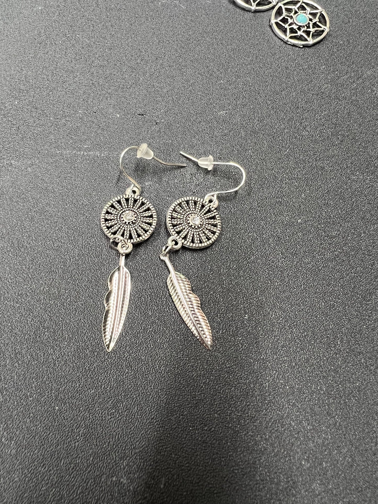 Feather earrings