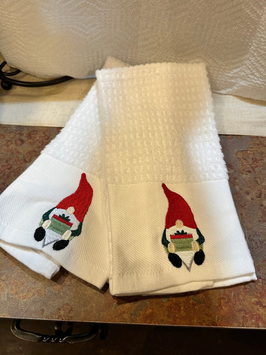 Casey Christmas gnome Kitchen towels
