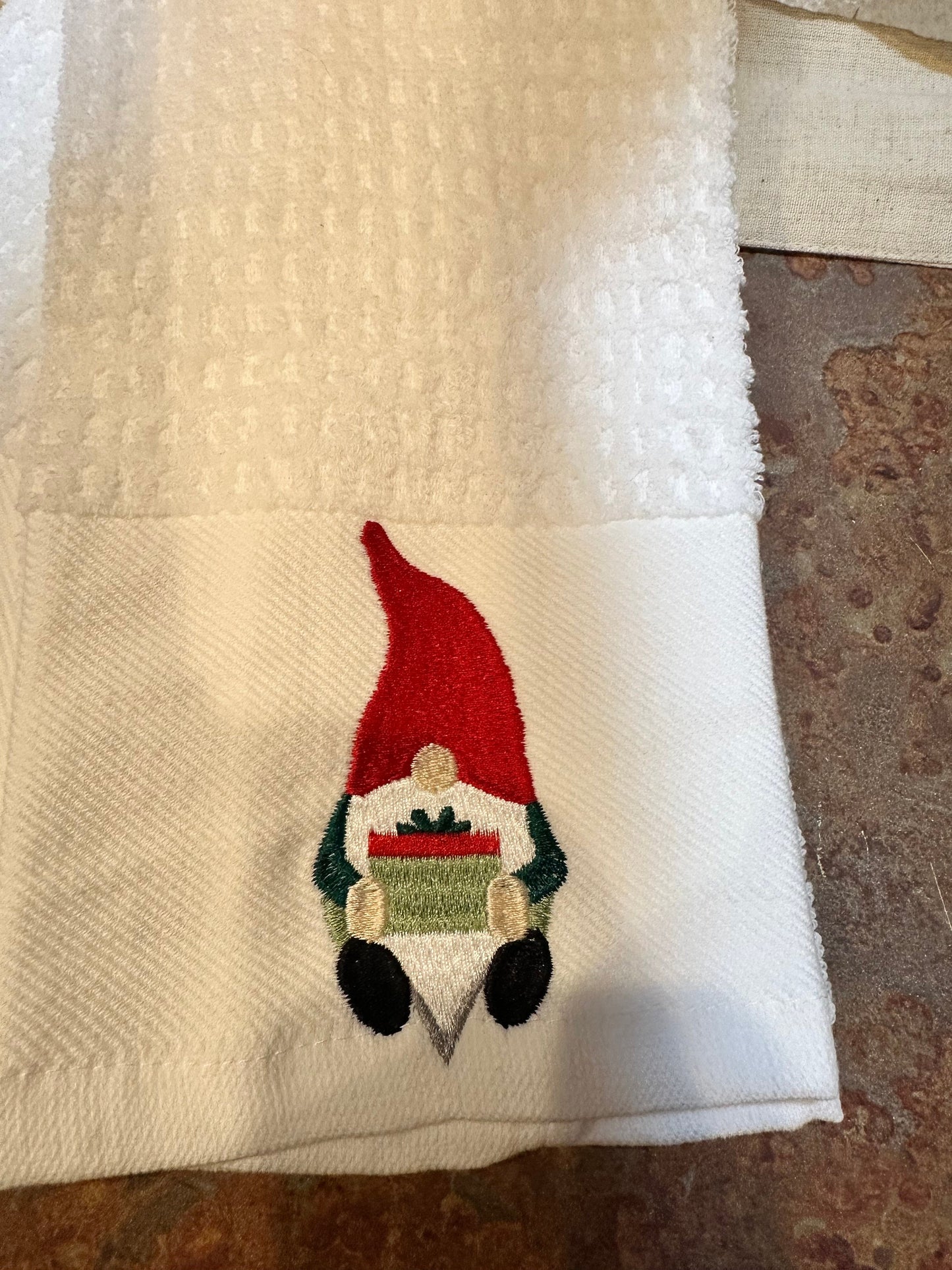 Casey Christmas gnome Kitchen towels