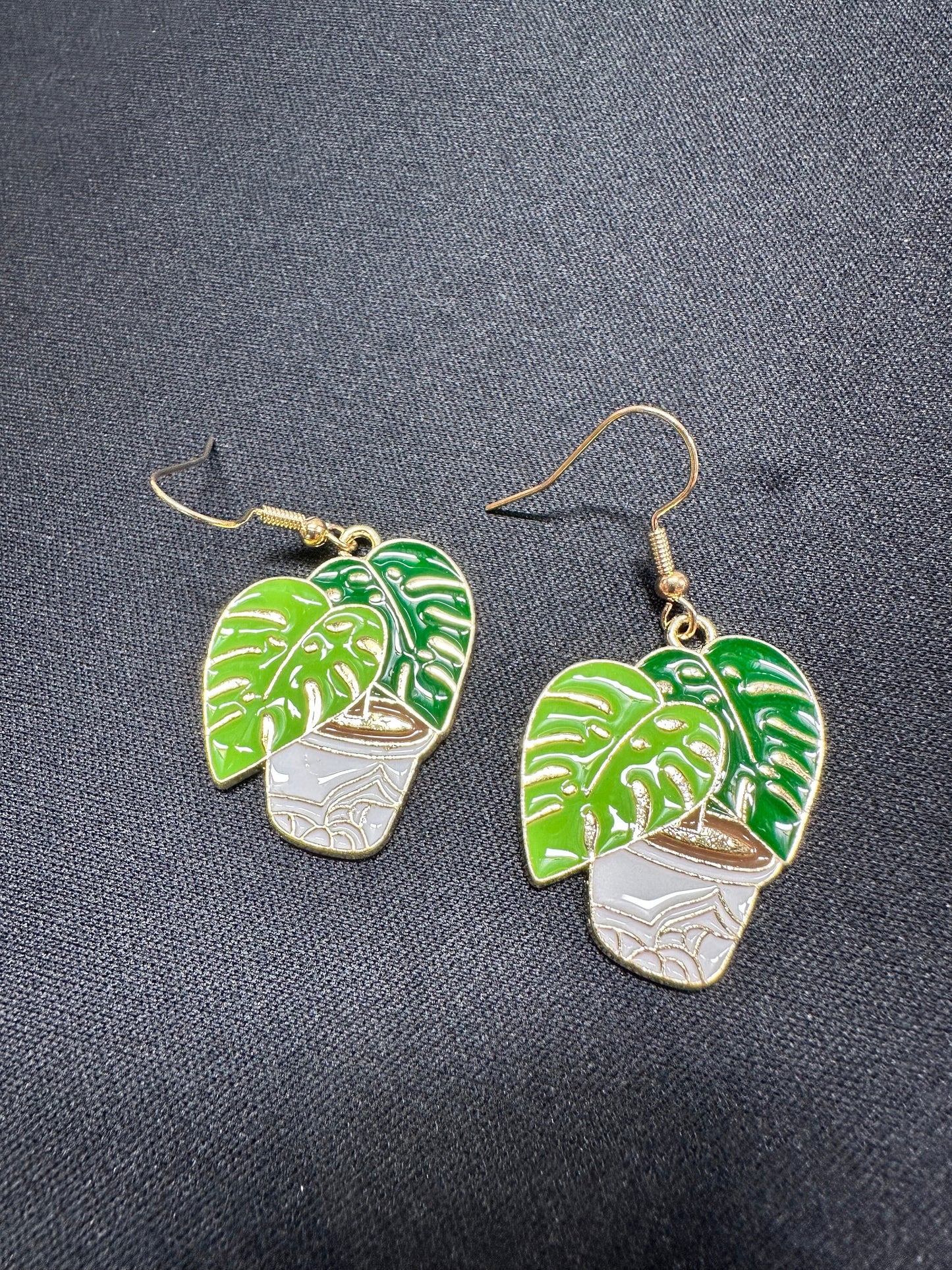 Monstera Earrings