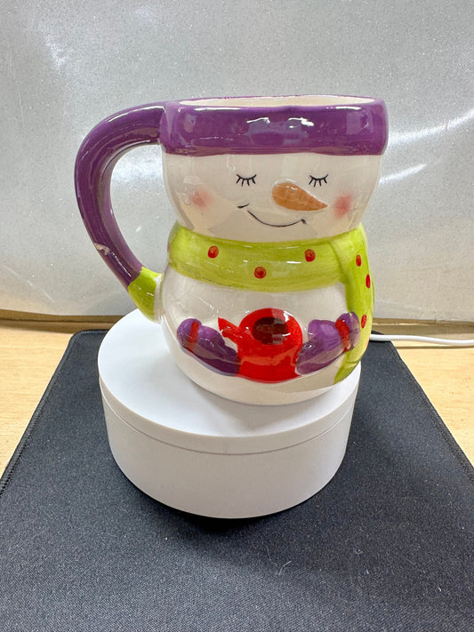 Smiling Snowman Christmas Mug – Festive Ceramic Cup