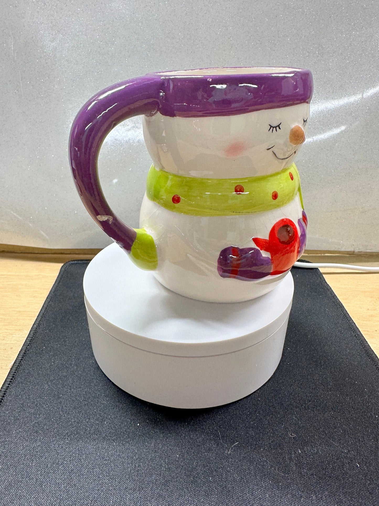 Smiling Snowman Christmas Mug – Festive Ceramic Cup