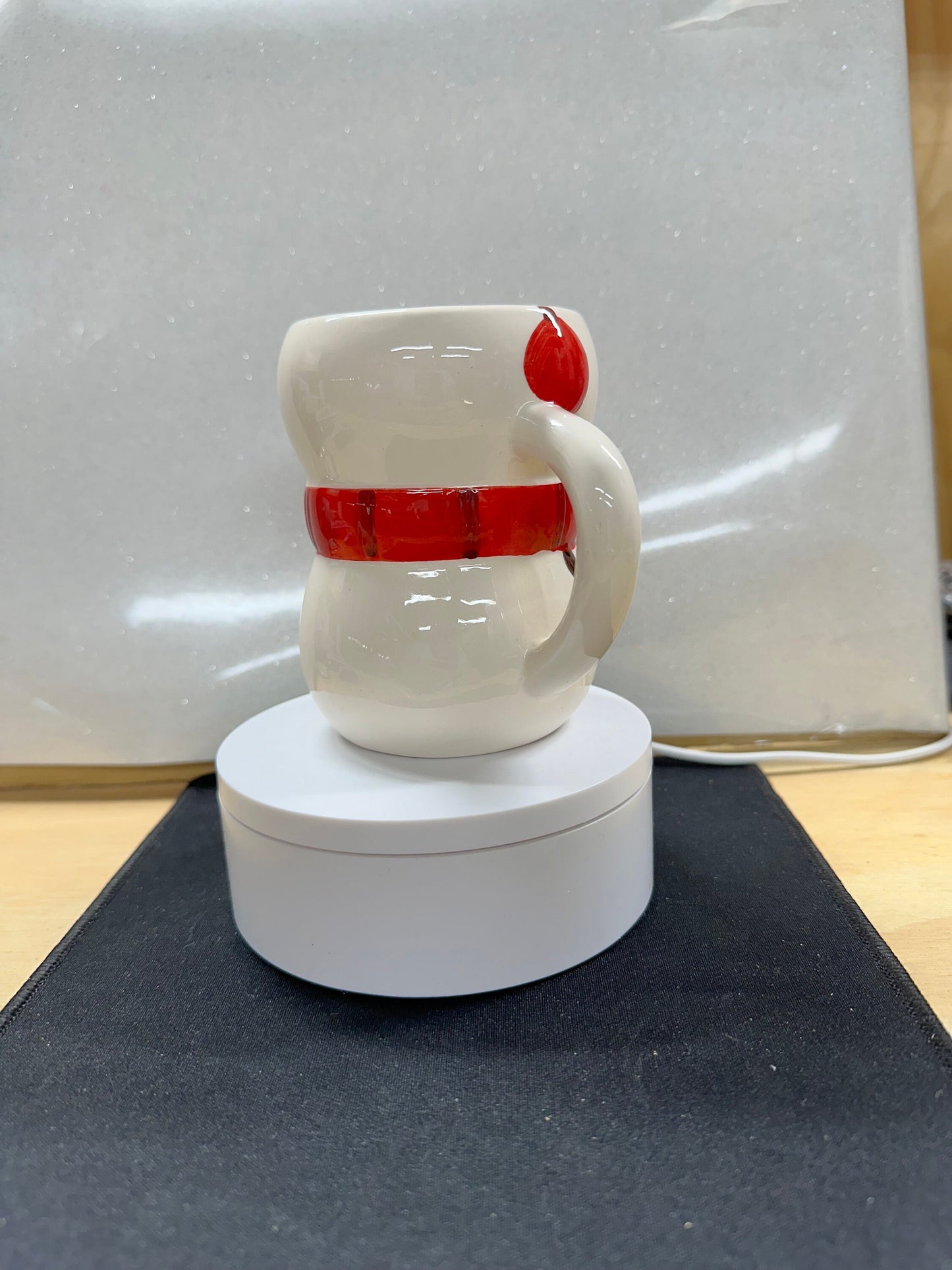 Snowman with Red Scarf Mug – Cute Christmas Ceramic Cup