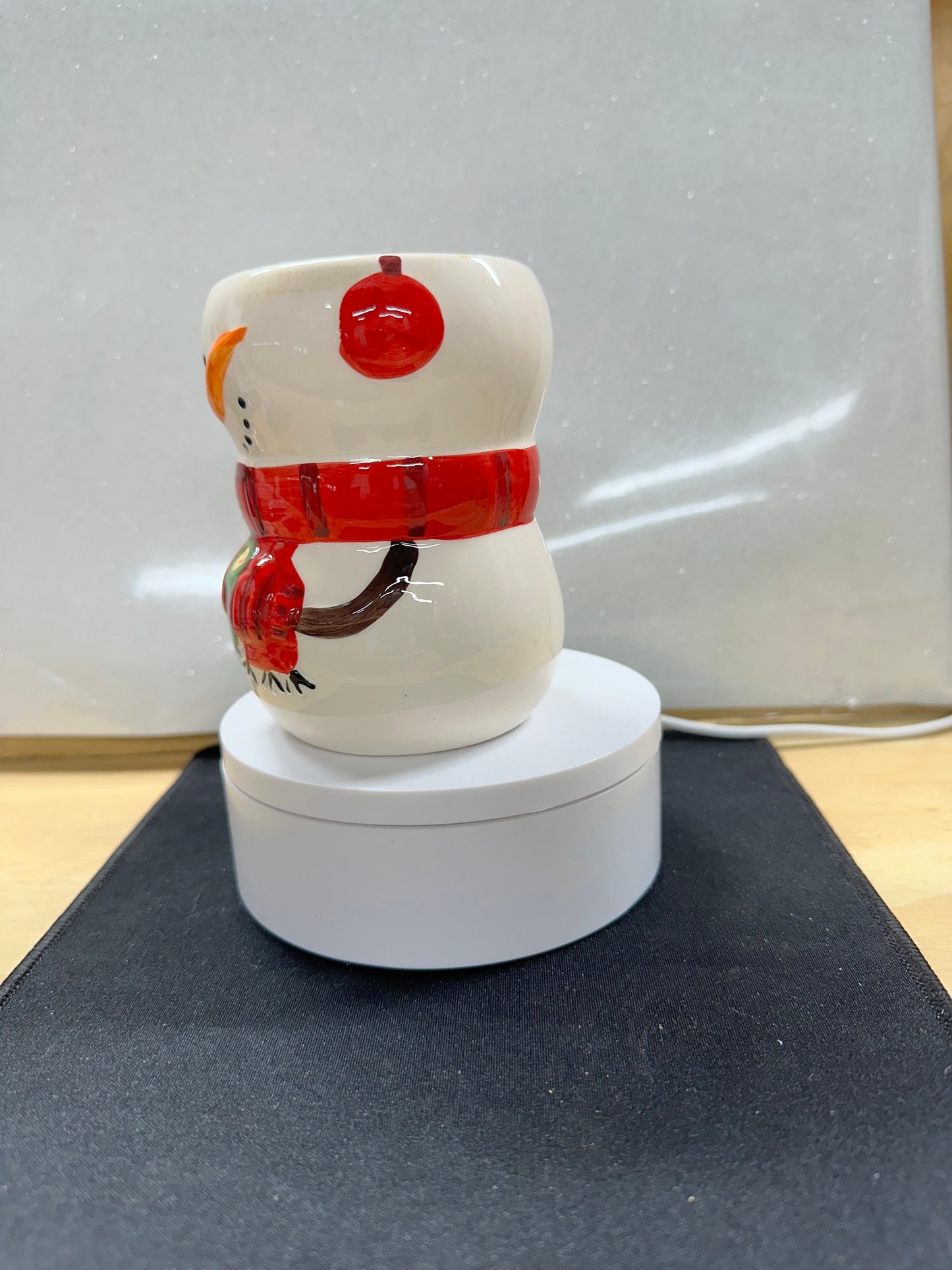 Snowman with Red Scarf Mug – Cute Christmas Ceramic Cup