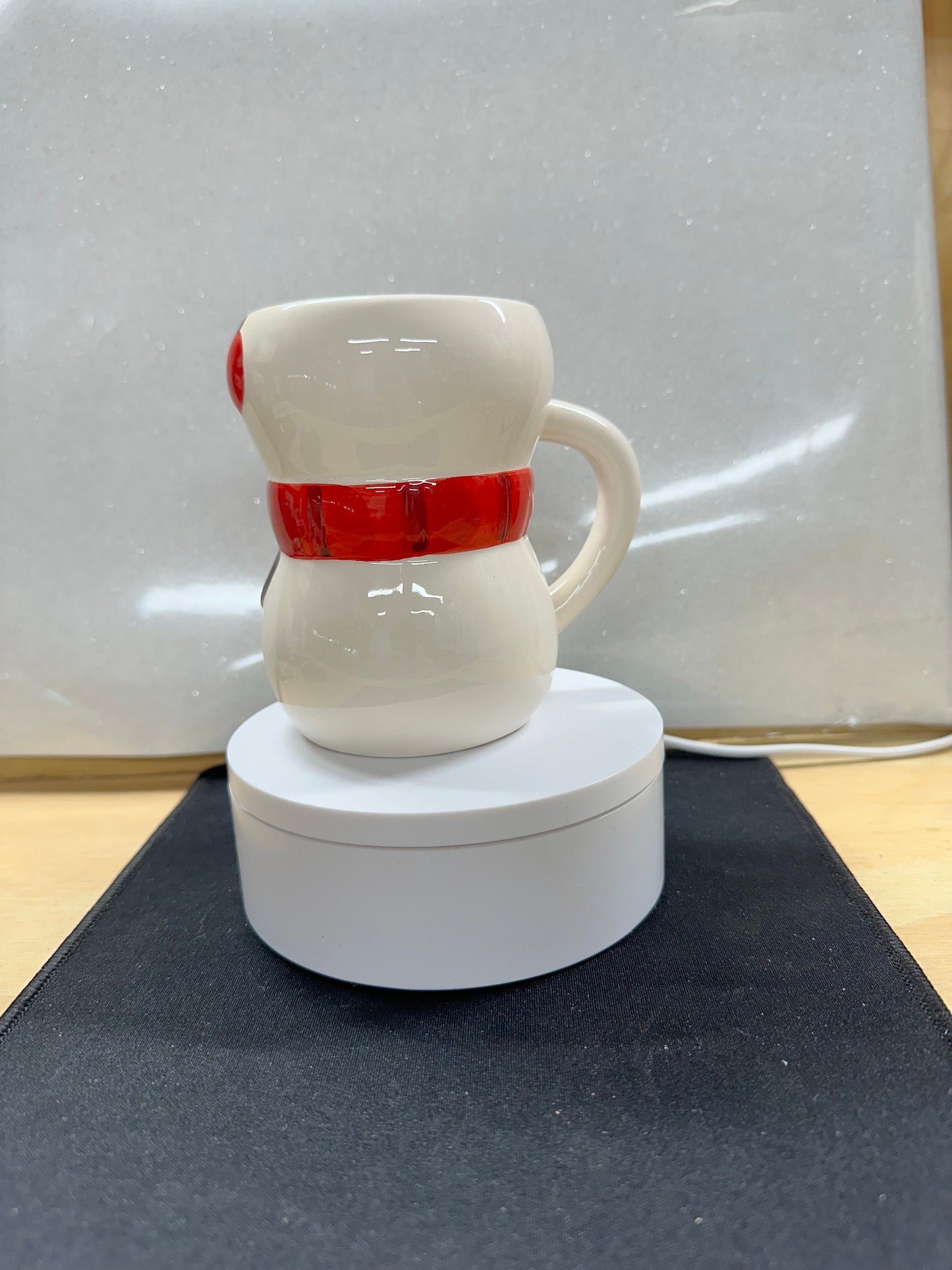 Snowman with Red Scarf Mug – Cute Christmas Ceramic Cup