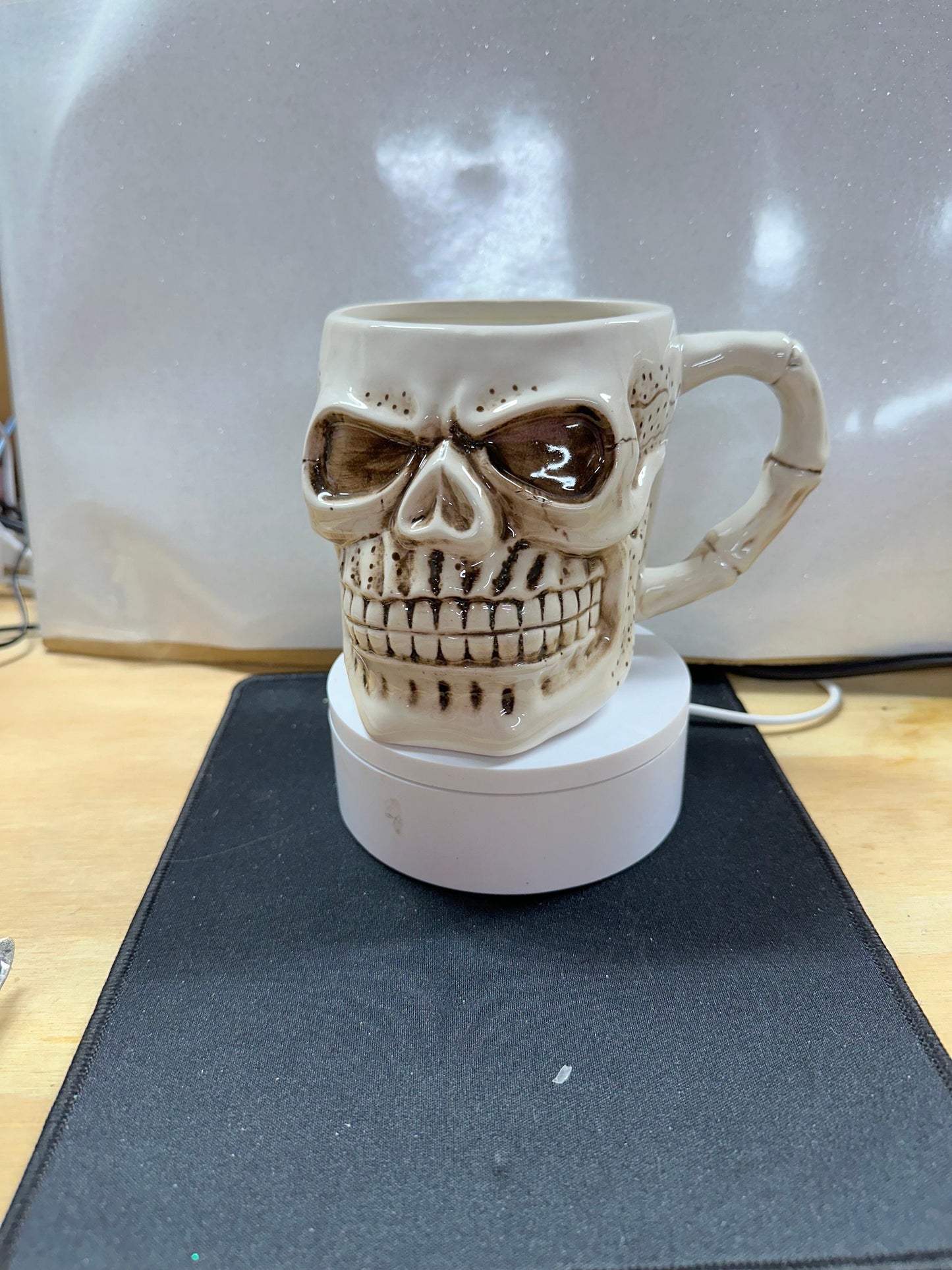 Skull Mug – 3D Ceramic Skeleton Cup, Gothic Coffee Mug