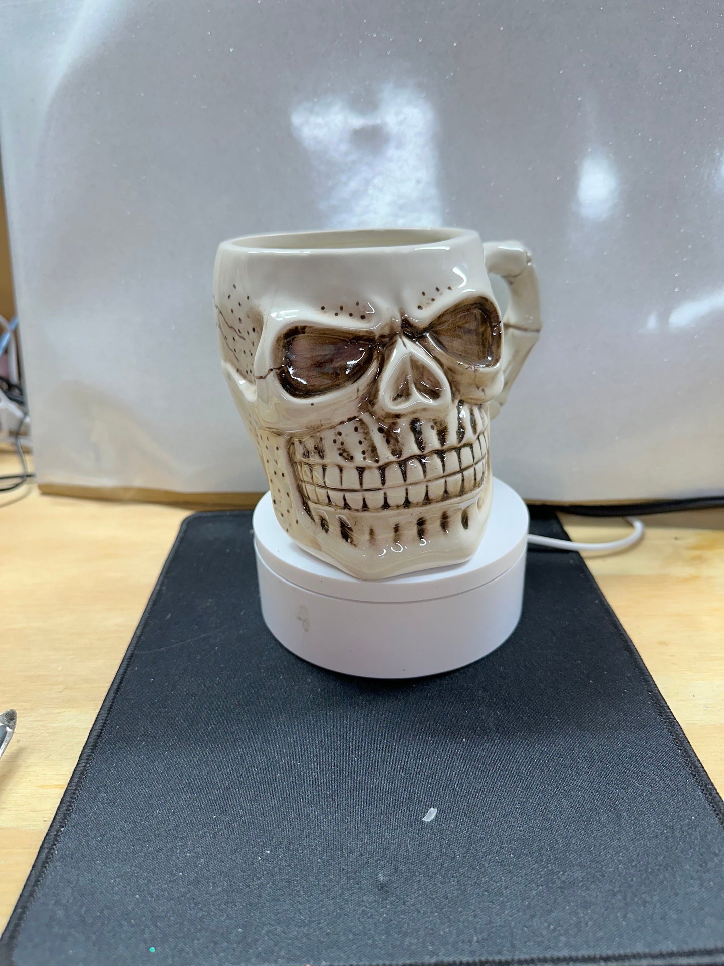 Skull Mug – 3D Ceramic Skeleton Cup, Gothic Coffee Mug