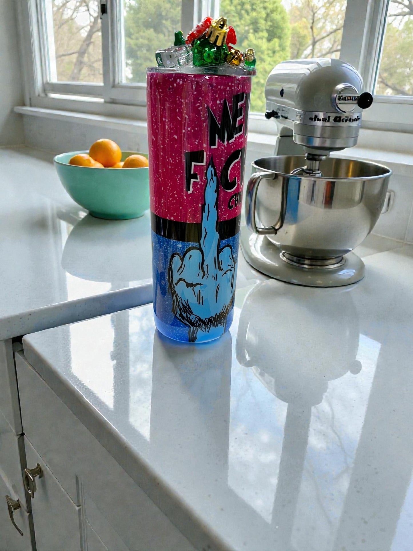 100% That Grinch Tumbler • Merry F*cking Christmas Design • Funny Christmas Gift 20oz Cup