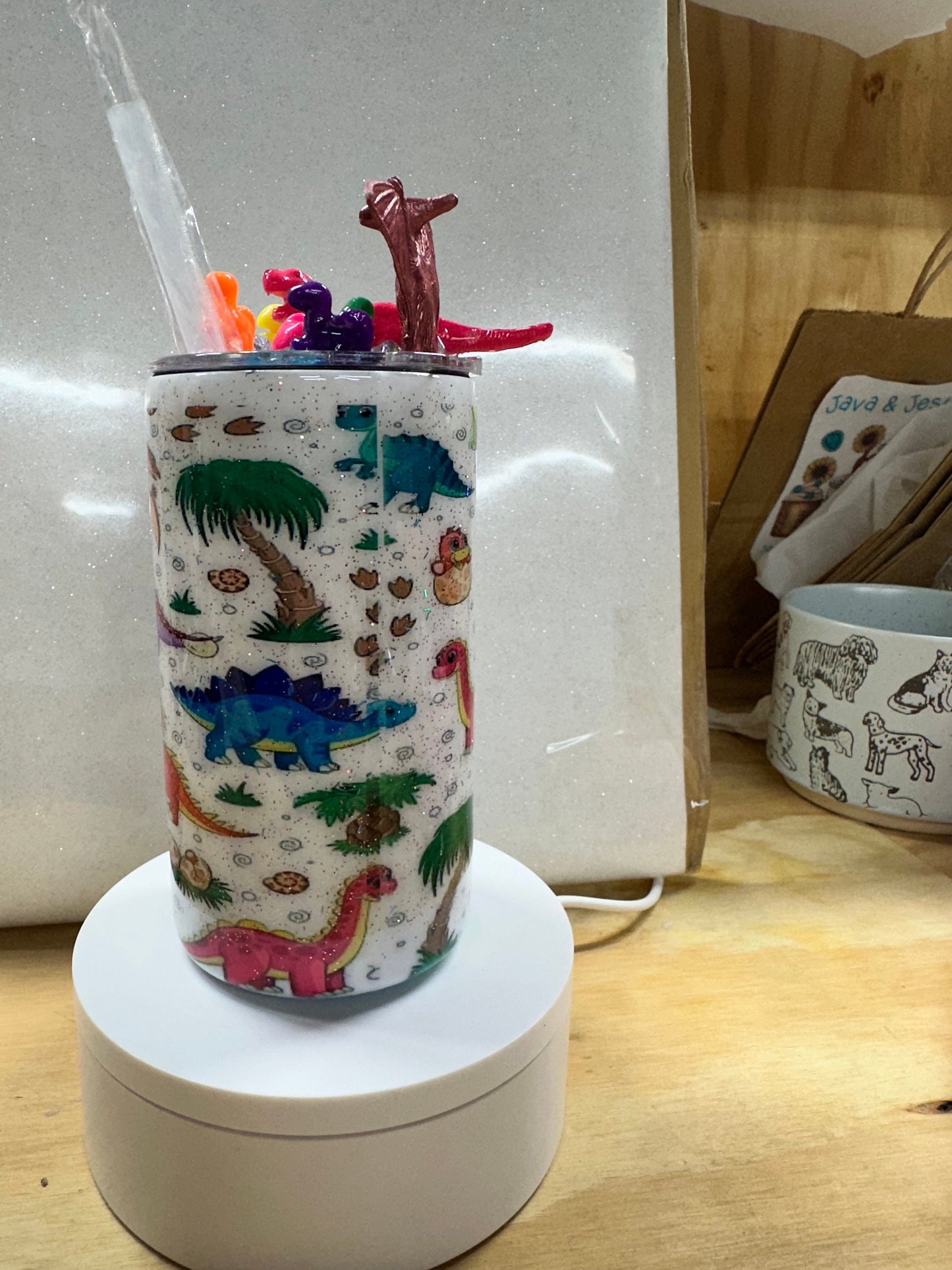 Donte dinosaur kids tumbler