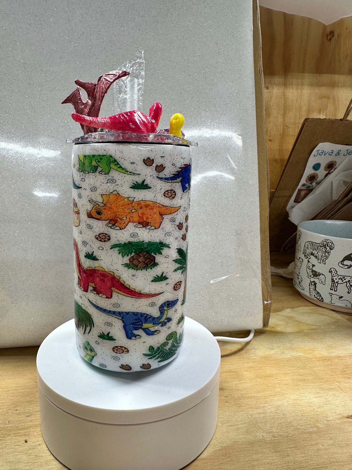 Donte dinosaur kids tumbler