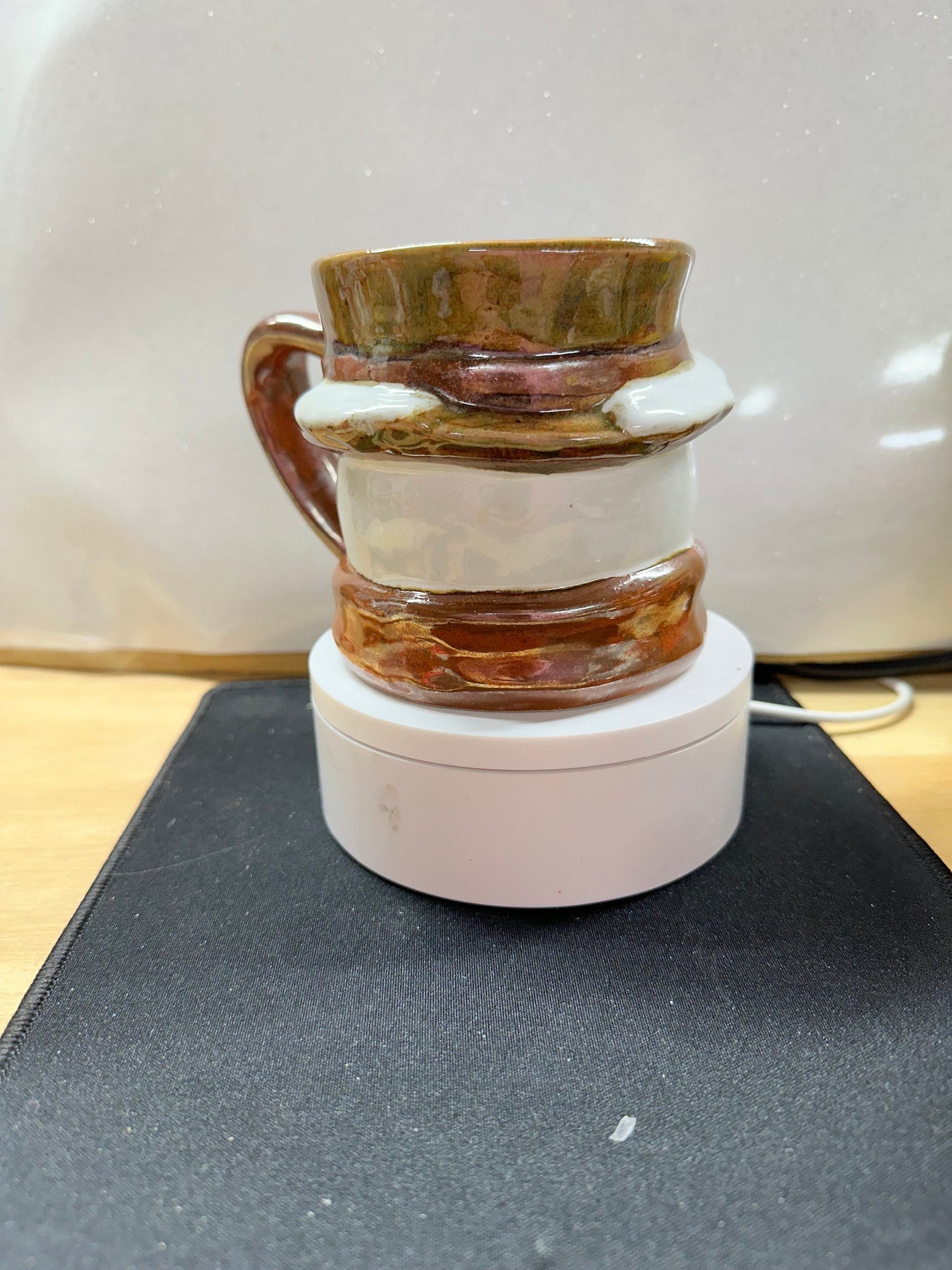 Snowman Hot Cocoa Mug – Rustic Holiday Coffee Cup Set of 2