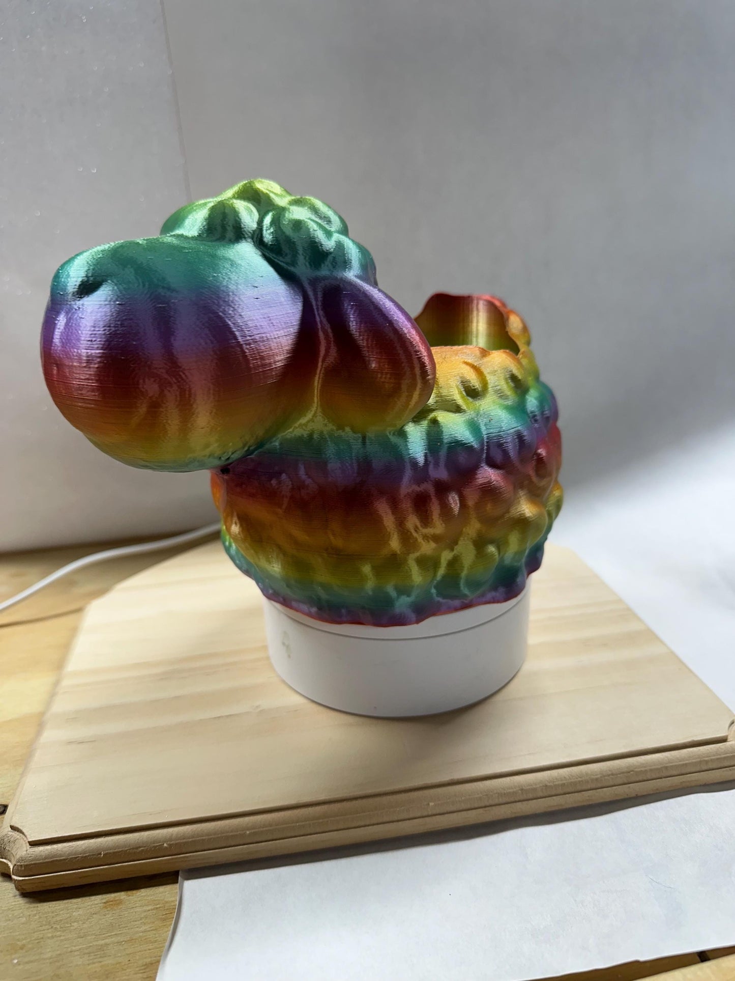 3D Printed Sheep Plant Pot – Fun Colorful Animal Planter
