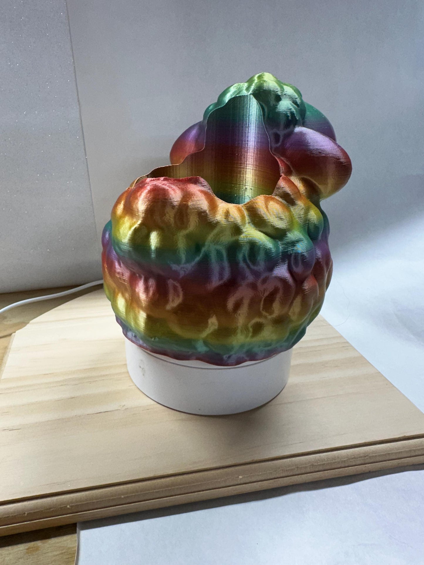3D Printed Sheep Plant Pot – Fun Colorful Animal Planter
