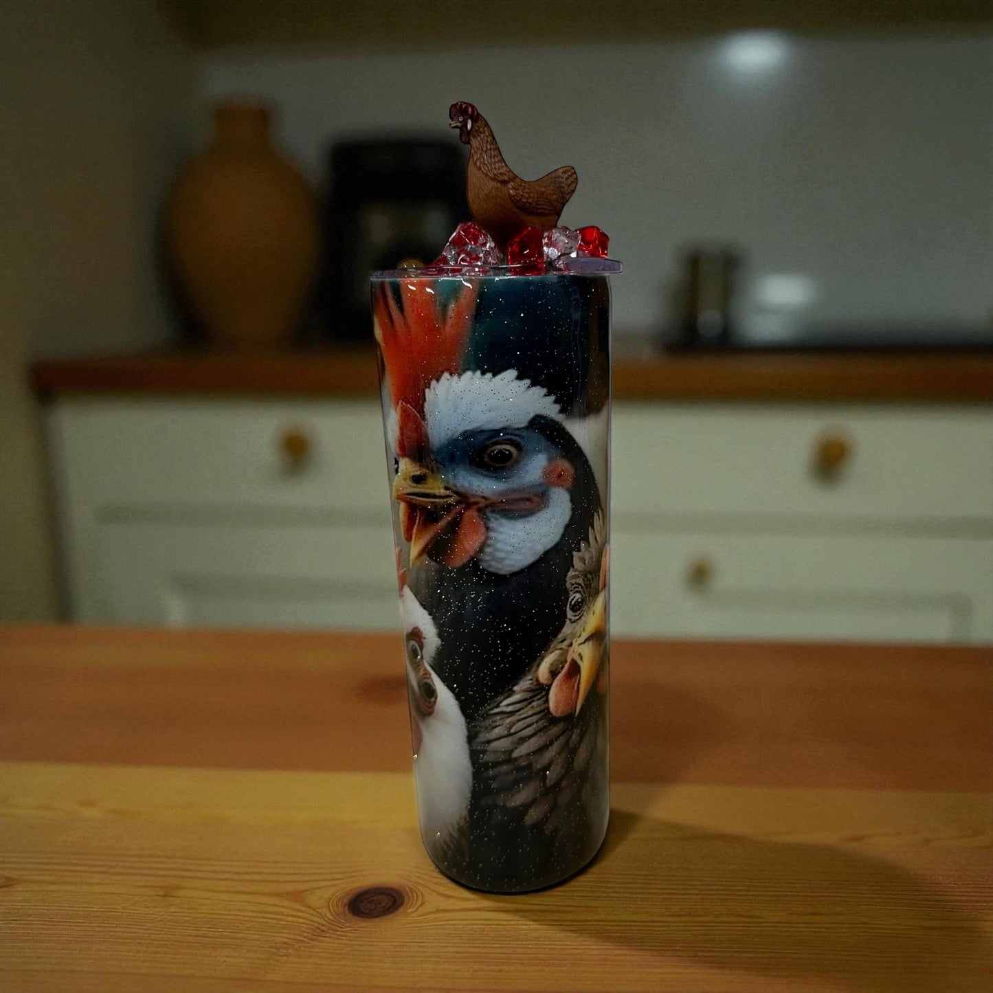 Funny Chicken Gang Tumbler- Whimsical 20oz for Animal Lovers