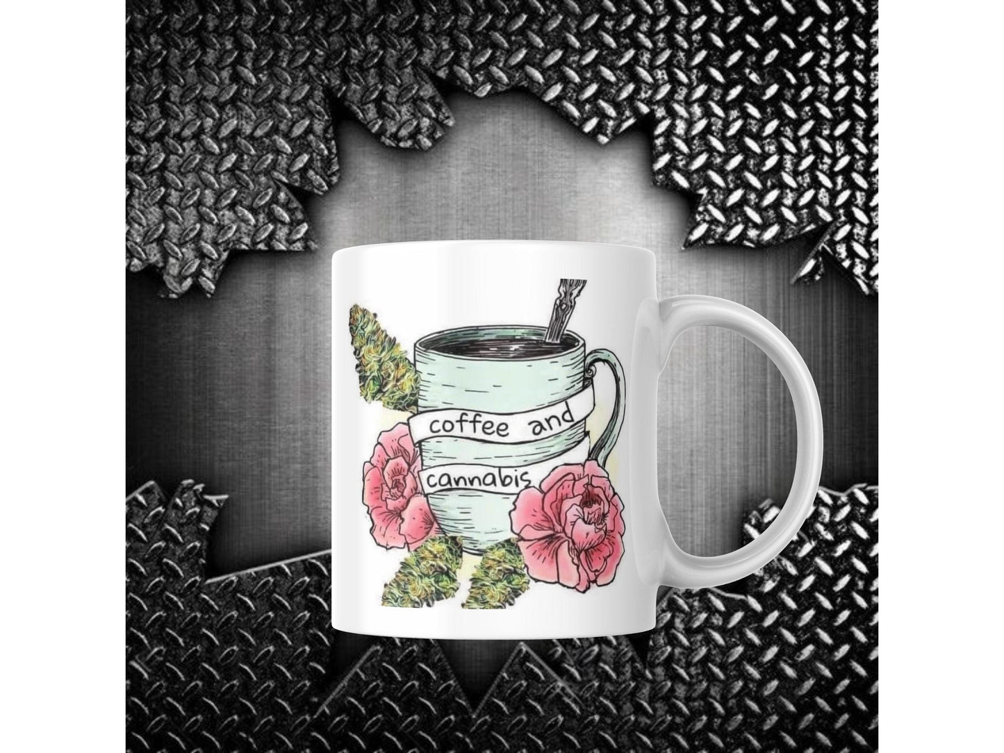 Funny C Lover Mug – Coffee Cup with Flowers